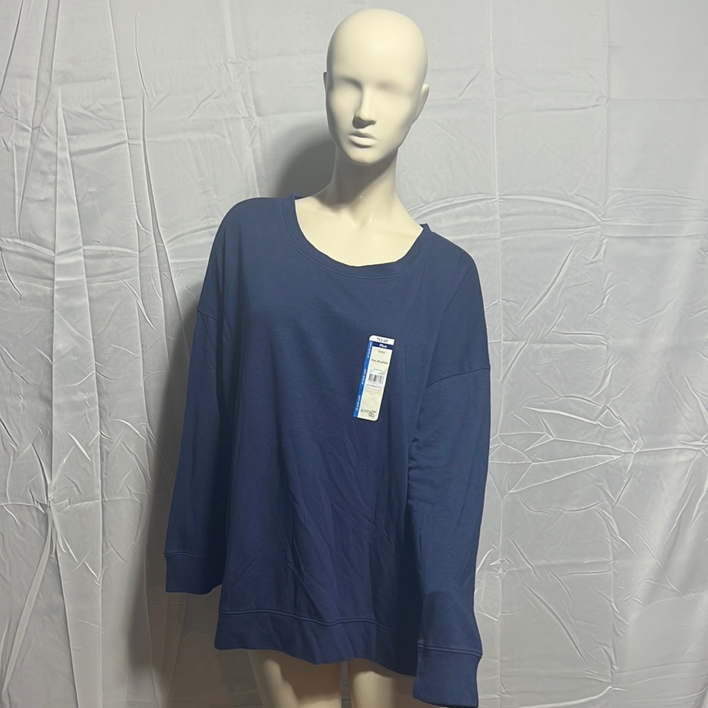 Terra & Sky comfy fleece plus size sweatshirt.